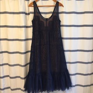 NWOT Anthropologie Lace Flapper Dress